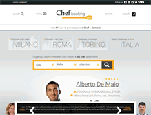 Tablet Screenshot of chefbooking.com